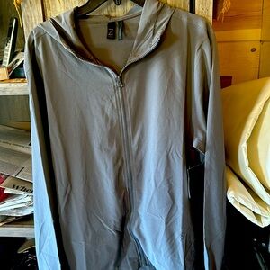 Ladies Z by Zella grey warmup jacket small